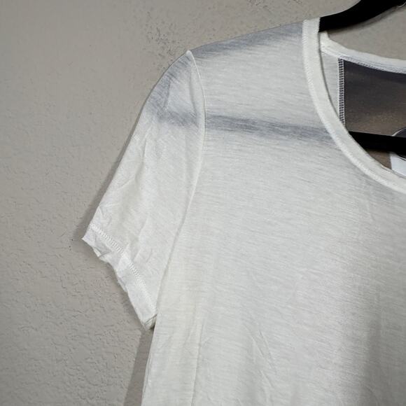 Purotatto Womens Medium Crew Neck Tee T-Shirt White Micromodal Short Sleeves - Picture 3 of 8